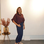 Amara Ballon Blouse Bordeaux