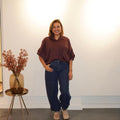 Amara Ballon Blouse Bordeaux