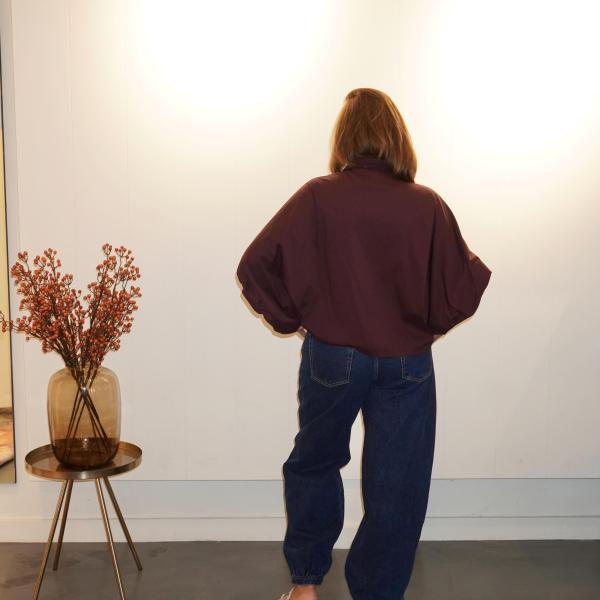 Amara Ballon Blouse Bordeaux