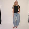 Lou Basic T-shirt Zwart