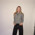 Nola Streep Vest Zwart