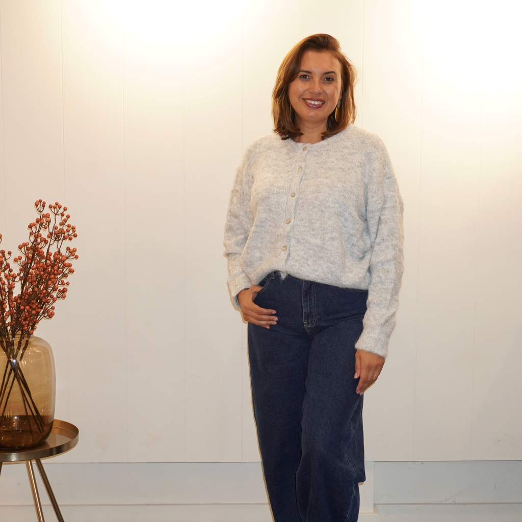 Livia Basic Vest Licht Grijs