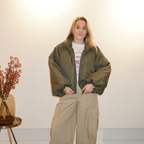 Elodie Puffer Jas Groen