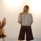 Emilie Kort Ruit Jasje Bruin Beige