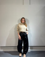 Vive PU ballon broek Zwart