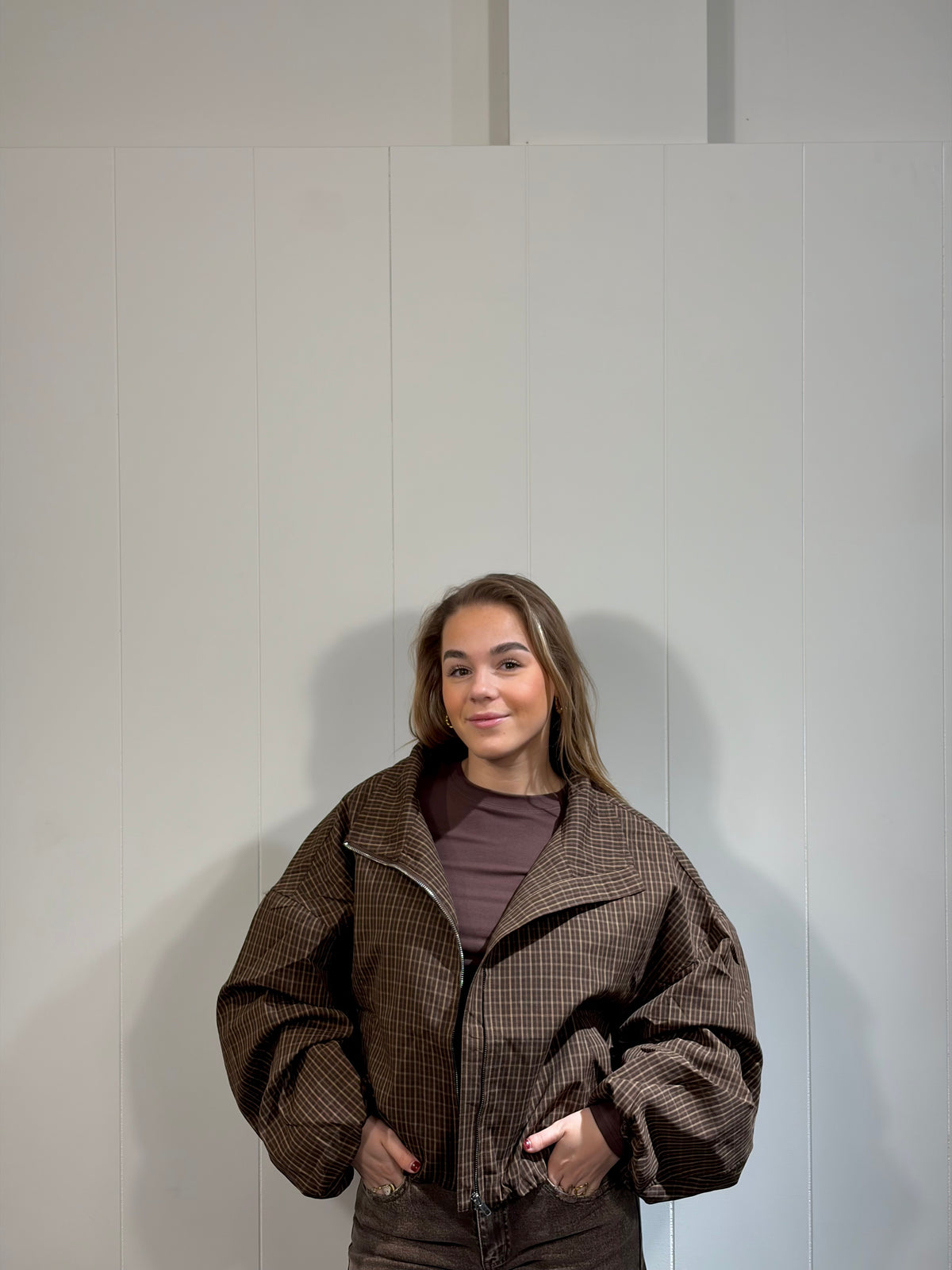Loua Ruit Jacket Bruin