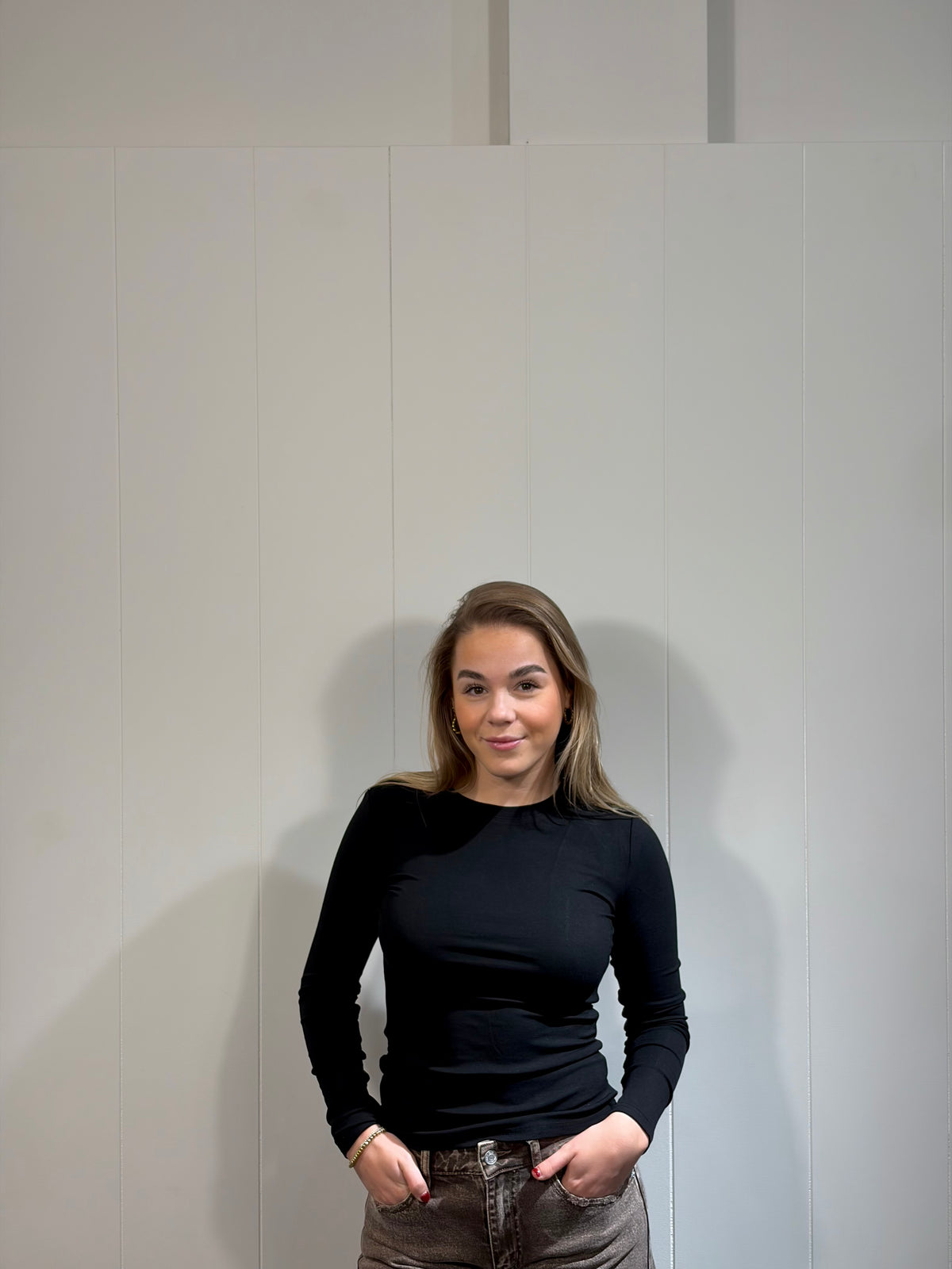 Jolie Basic Longsleeve Zwart
