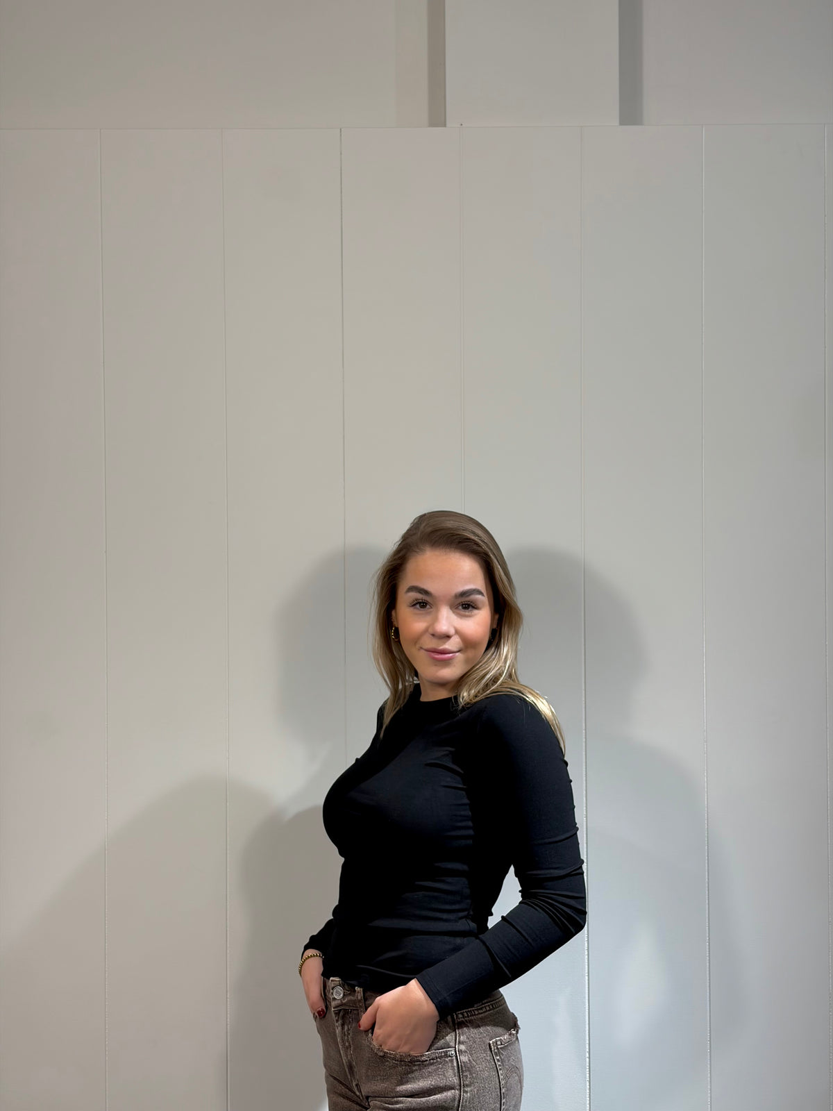 Jolie Basic Longsleeve Zwart