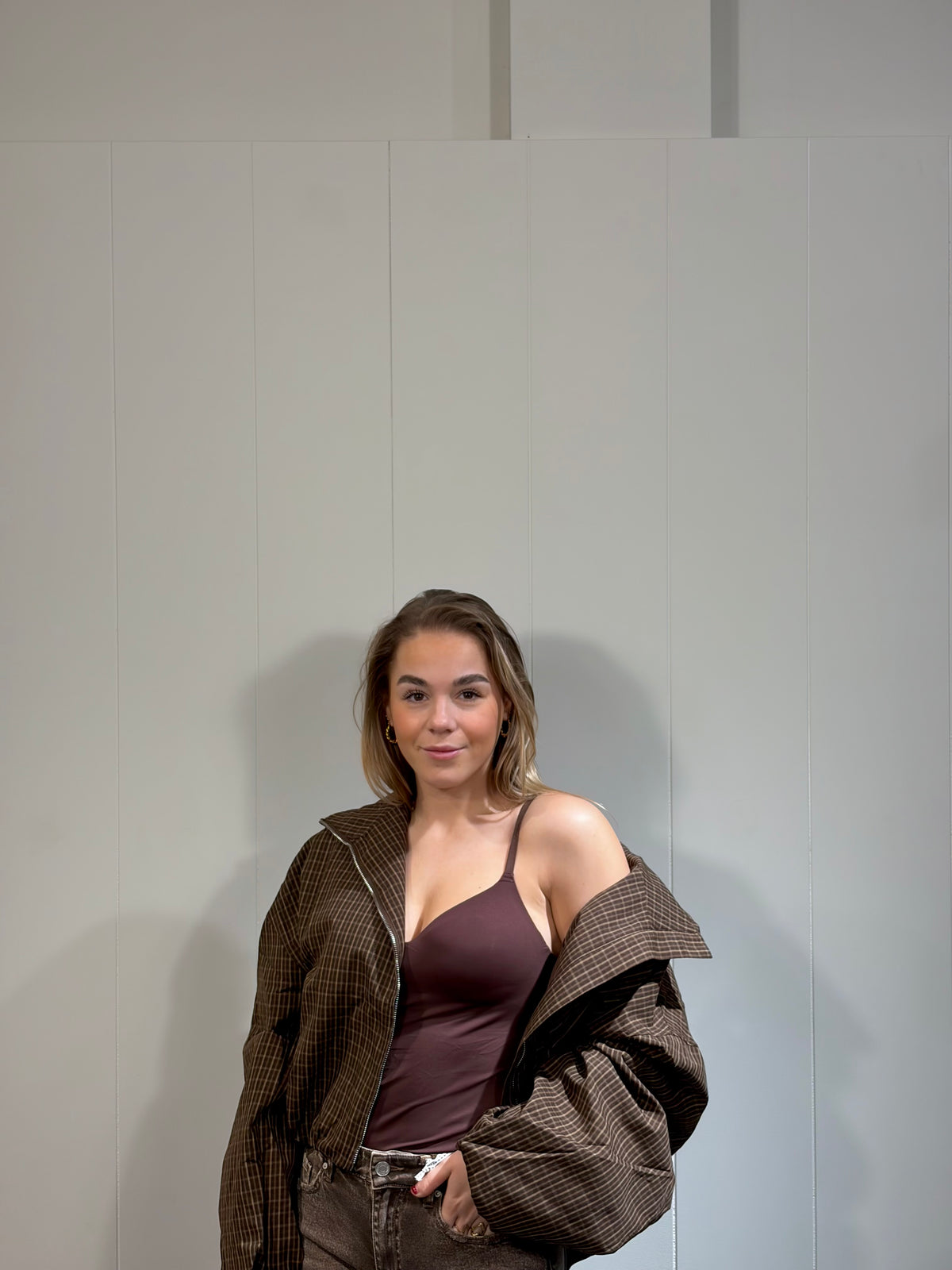 Loua Ruit Jacket Bruin