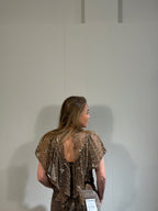 Faye Sparkle Top Goud