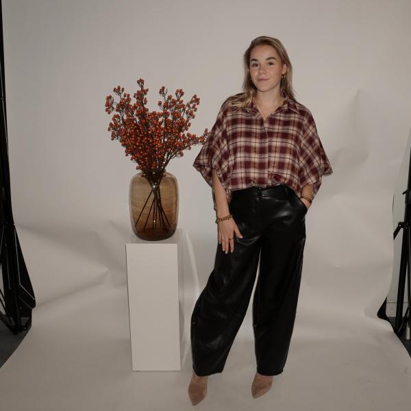 Juliette PU Leer Ballon Broek Zwart