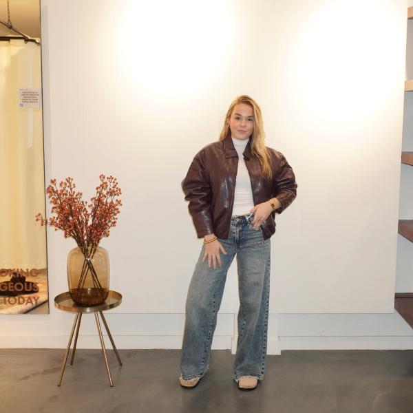 Lucille Straight Leg Jeans Donkerblauw