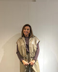 Nell PU Gilet Beige