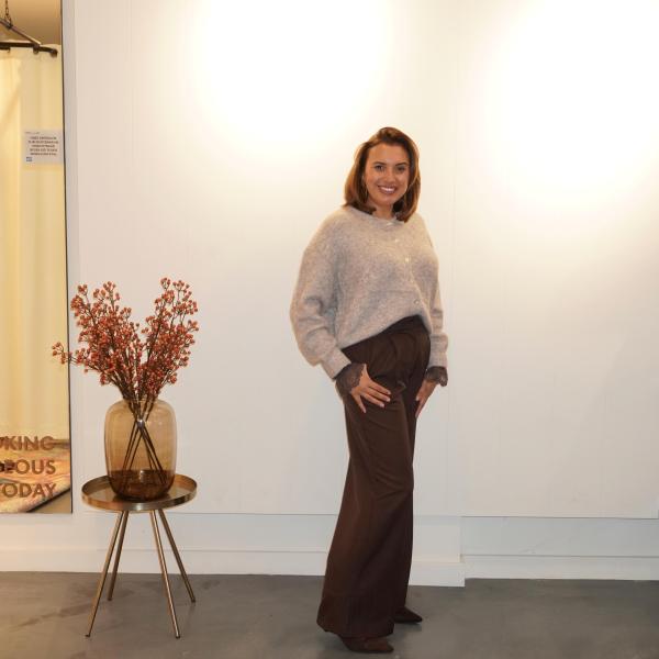 Solene Pantalon Straight Bruin
