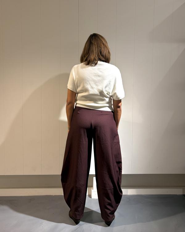 Tess Ballon Pantalon Bordeaux